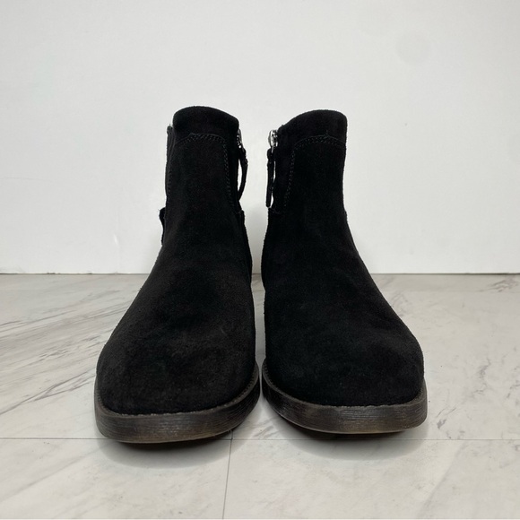 New! Franco Sarto Malina Black Suede Bootie 8M - Picture 2 of 15